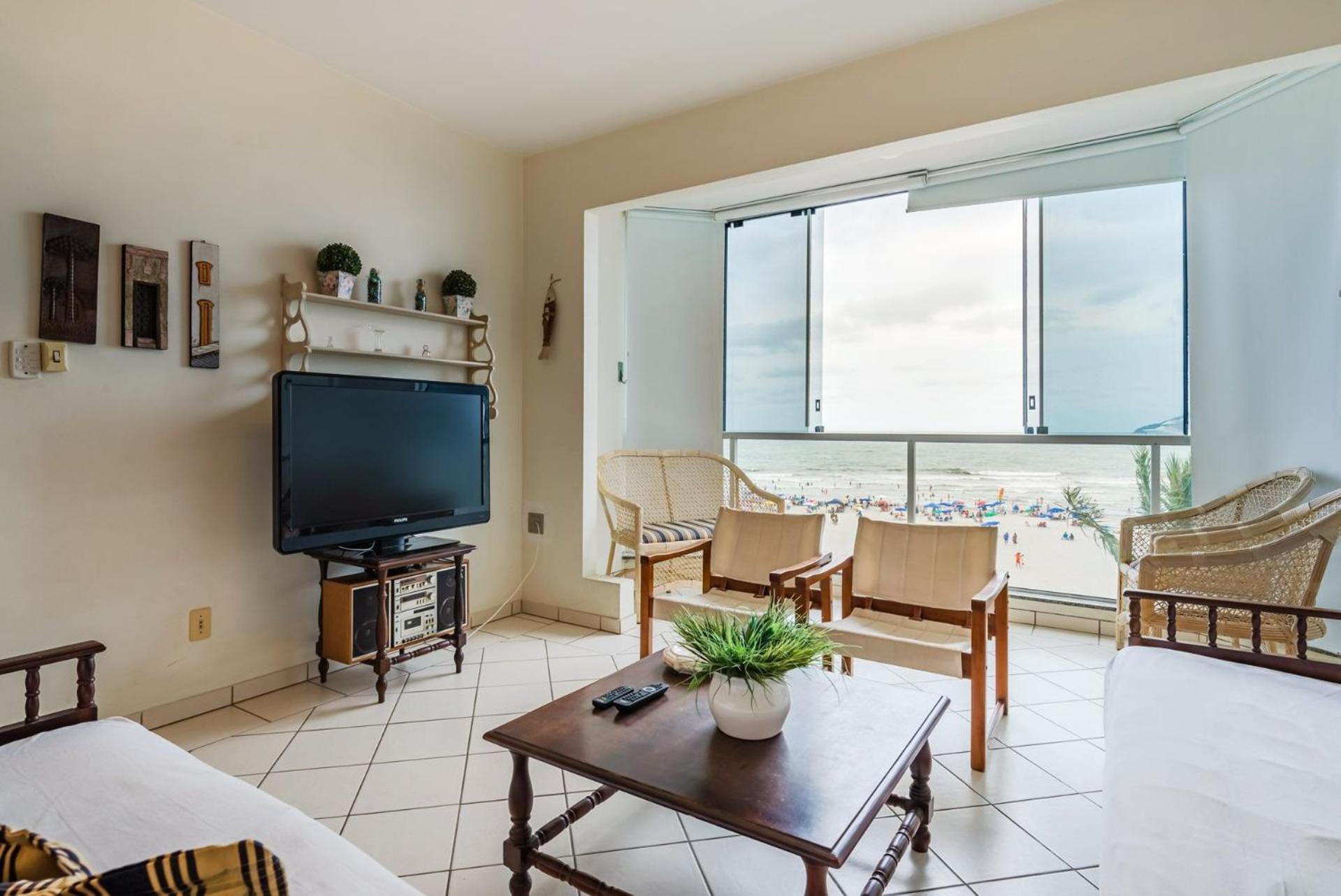 Apto Pe Na Areia Com Linda Vista Frente Mar Cel403 Apartment Balneario Camboriu Exterior photo