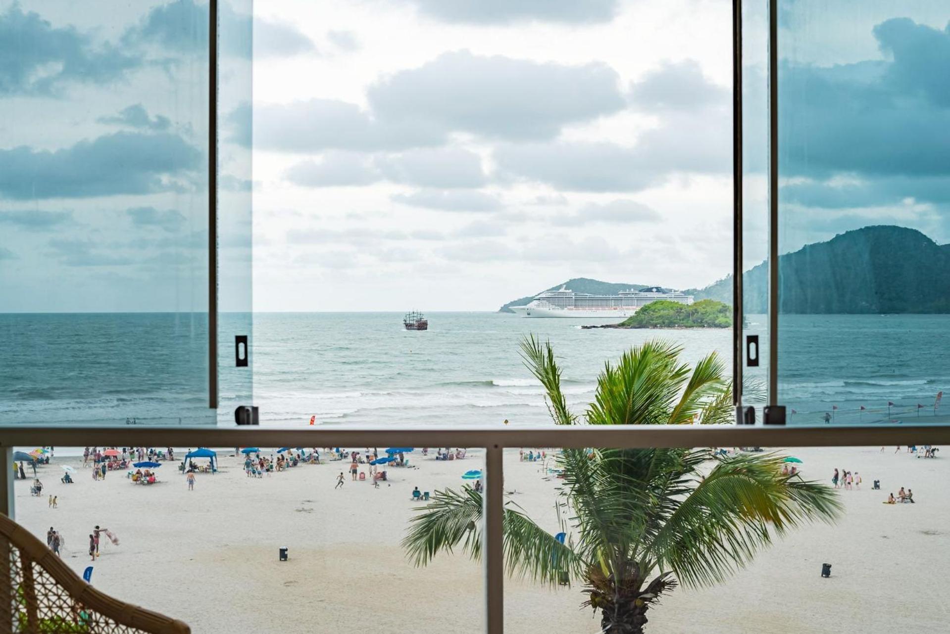 Apto Pe Na Areia Com Linda Vista Frente Mar Cel403 Apartment Balneario Camboriu Exterior photo